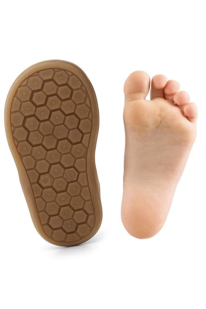 Rakerplus Yoohoo Hakiki Deri Siyah Cırtlı Unisex Bebek Bot