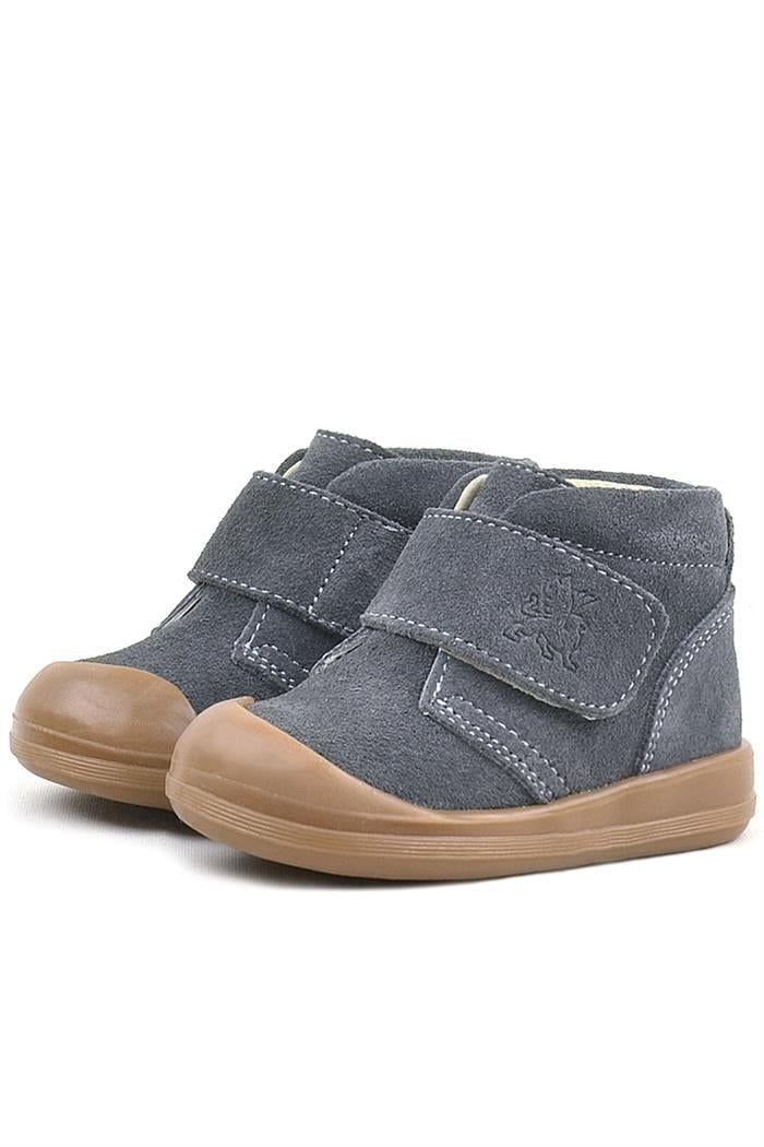 Rakerplus Yoohoo Hakiki Deri Füme Cırtlı Unisex Bebek Bot