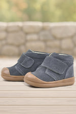 Rakerplus Yoohoo Hakiki Deri Füme Cırtlı Unisex Bebek Bot
