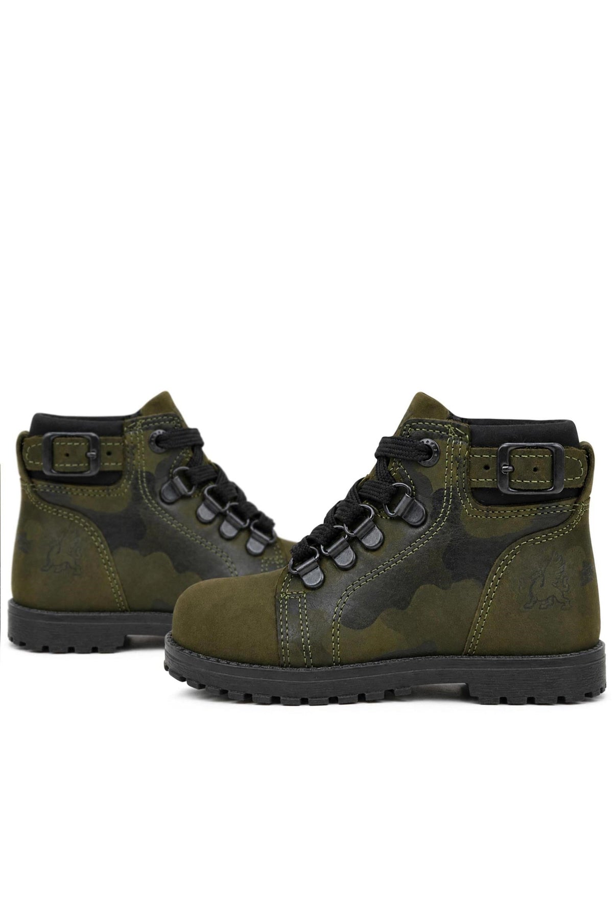 Rakerplus Griffon Hakiki Deri Haki Yeşil Kamuflaj Bebek Bot