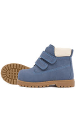 Rakerplus Neson Hakiki Deri Mavi Cırtlı Çocuk Bot