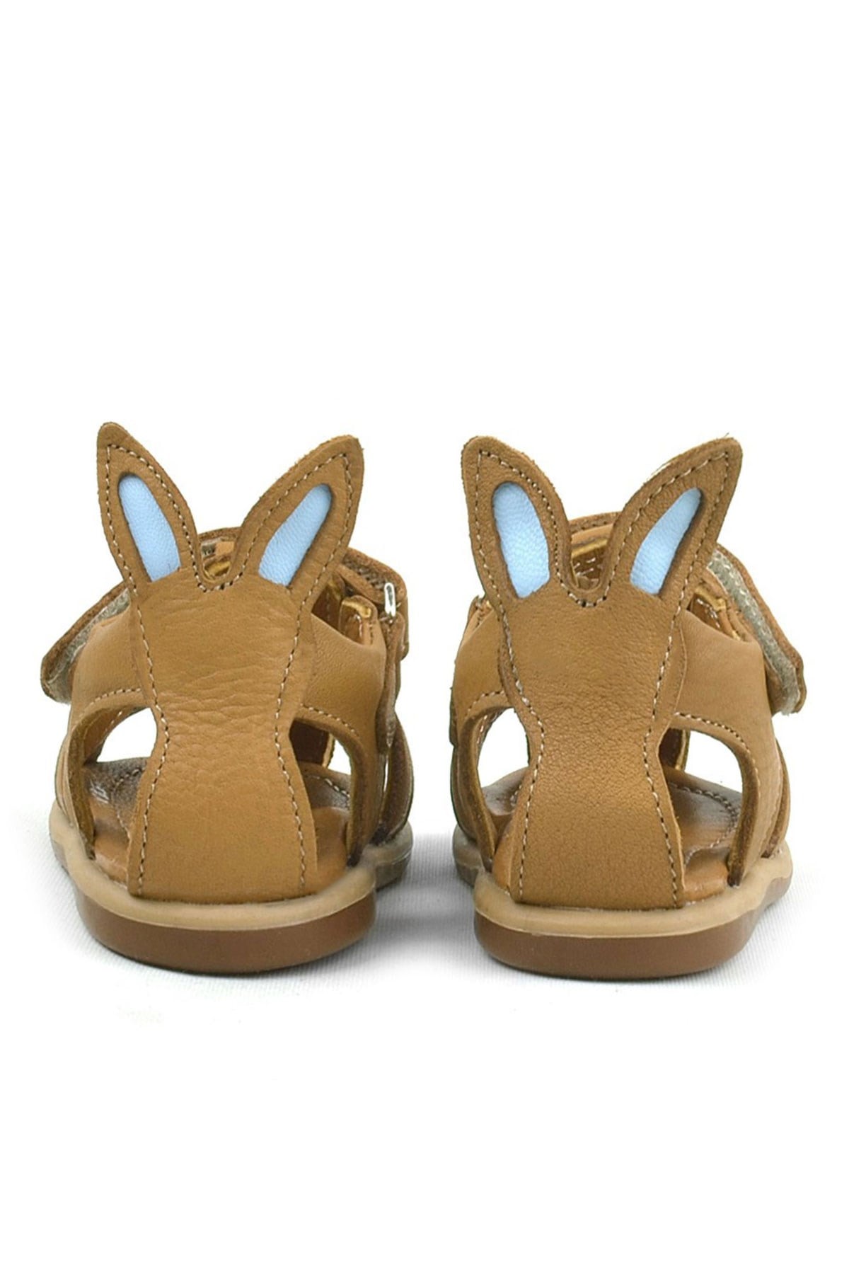 Rakerplus Bunny Hakiki Deri Taba Cırtlı Bebek Sandalet