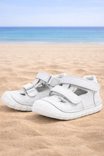 Rakerplus Ruby Hakiki Deri Beyaz Yazlık İlk Adım Ayakkabısı
