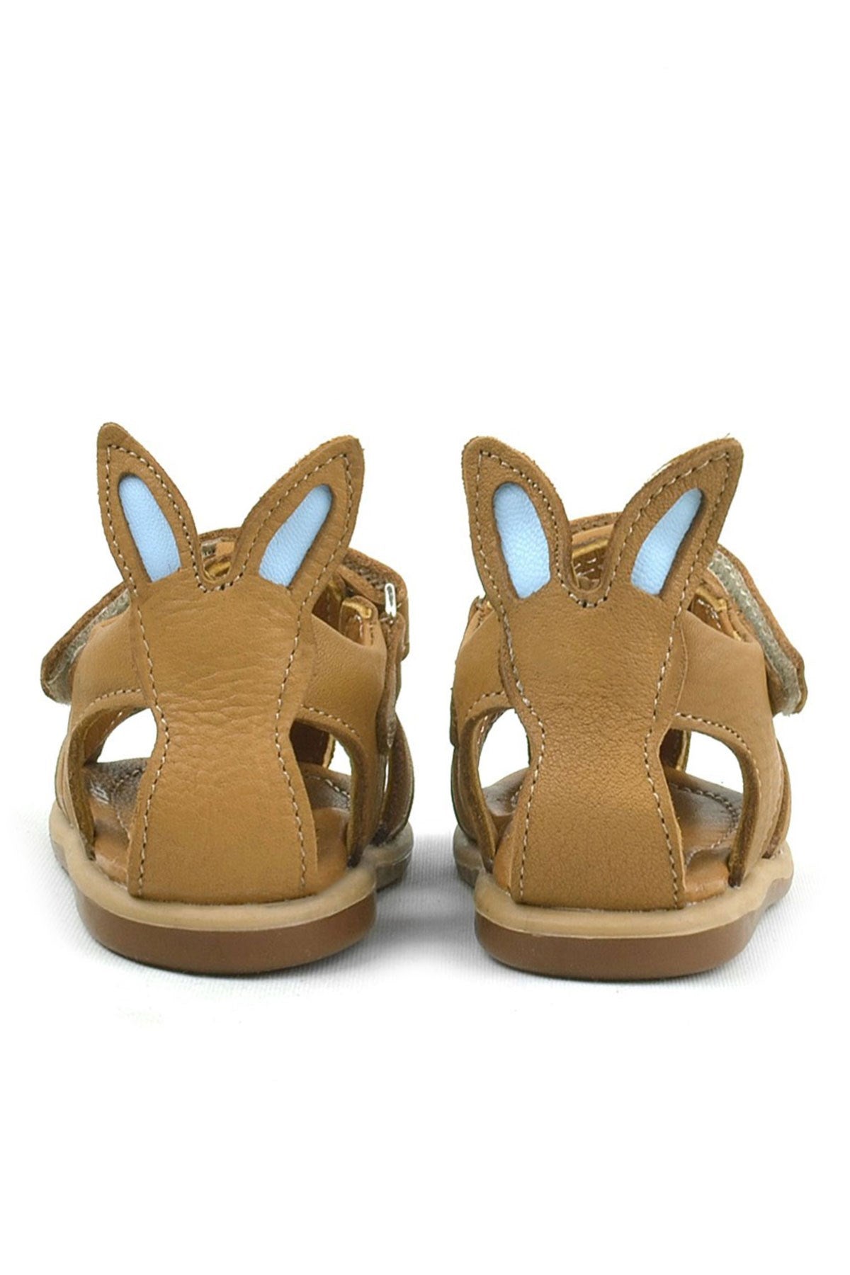 Rakerplus Bunny Hakiki Deri Taba Cırtlı Bebek Sandalet
