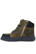 Rakerplus Hakiki Deri Kum Rengi Fermuarlı Erkek Çocuk Bot