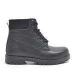 Rakerplus Hakiki Deri Siyah Fermuarlı Kışlık Çocuk Bot