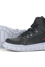 Rakerplus Hakiki Deri Siyah Fermuarlı Erkek Çocuk Bot