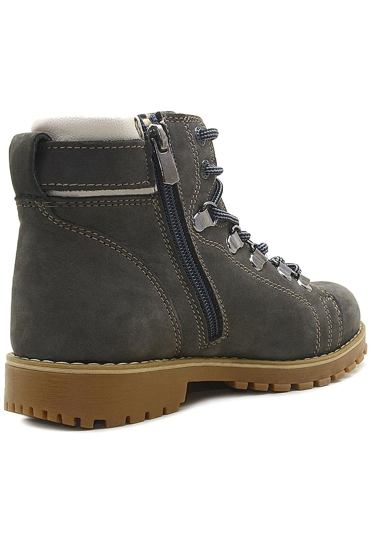 Rakerplus Griffon Hakiki Deri Fermuarlı Kışlık Unisex Çocuk Bot