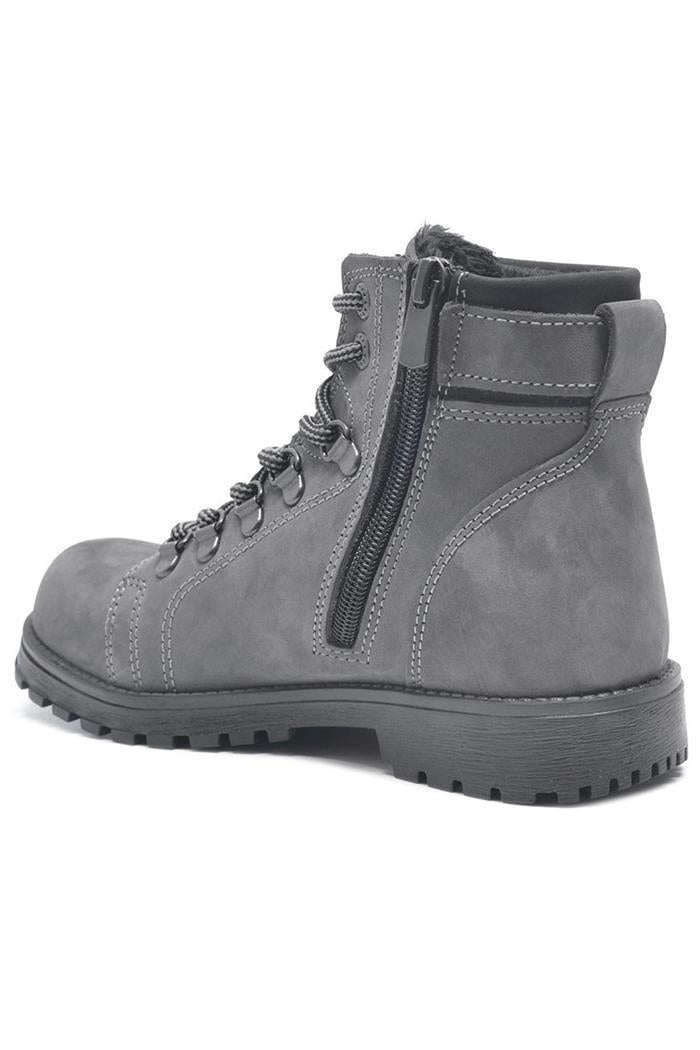 Rakerplus Griffon Hakiki Deri Fermuarlı Kışlık Unisex Çocuk Bot