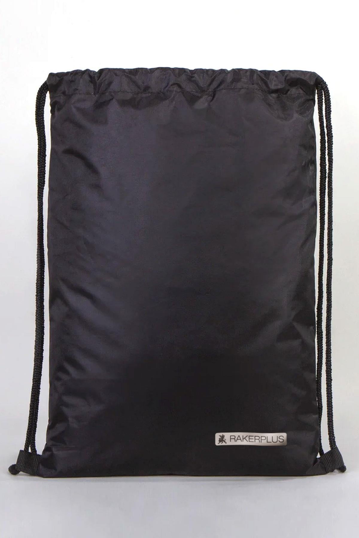 Rakerplus Siyah 32x45 cm Su Geçirmez Büzgülü Krampon ve Spor Çantası