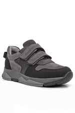Rakerplus Hakiki Deri Gri Çocuk Sneakers Spor Ayakkabı
