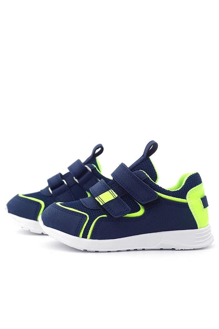 Rakerplus Hakiki Deri Siyah Nubuk Gri Cırtlı Erkek Çocuk Sneaker