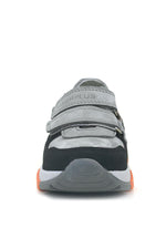 Rakerplus Hakiki Deri Gri Siyah Çocuk Sneakers Spor Ayakkabı