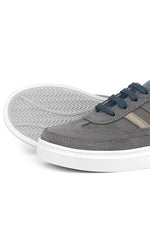 Rakerplus Gri Hakiki Deri Bağcıklı Erkek Çocuk Sneaker Ayakkabı
