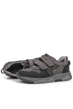 Rakerplus Hakiki Deri Gri Çocuk Sneakers Spor Ayakkabı