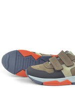 Rakerplus Hakiki Deri Kahverengi Çocuk Sneakers Spor Ayakkabı