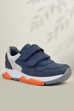 Rakerplus Hakiki Deri Lacivert Gri Çocuk Sneakers Spor Ayakkabı