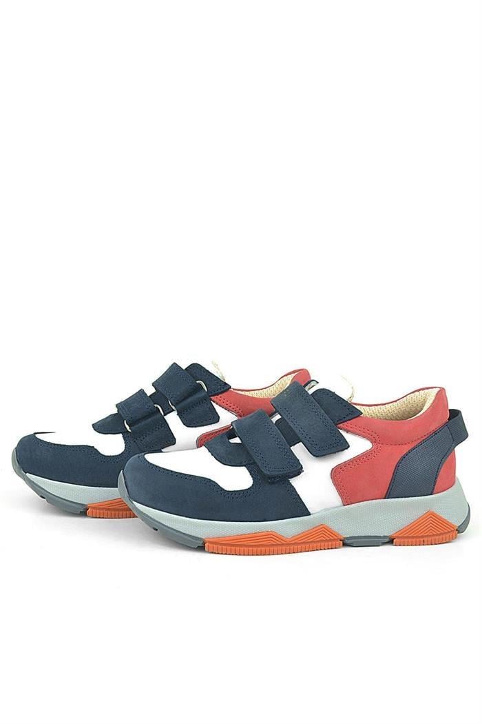Rakerplus Hakiki Deri Lacivert Çocuk Sneakers Spor Ayakkabı
