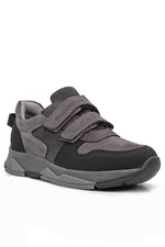 Rakerplus Hakiki Deri Gri Çocuk Sneakers Spor Ayakkabı