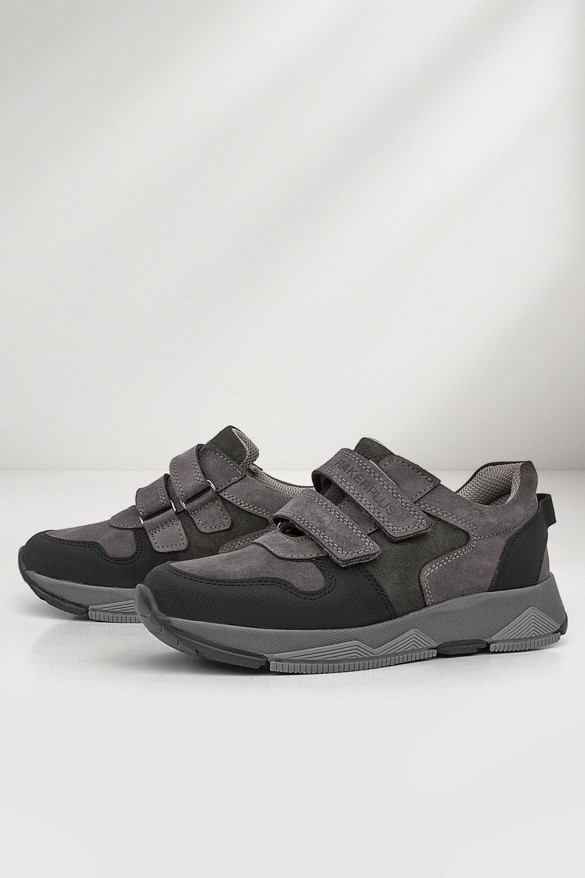 Rakerplus Hakiki Deri Gri Çocuk Sneakers Spor Ayakkabı