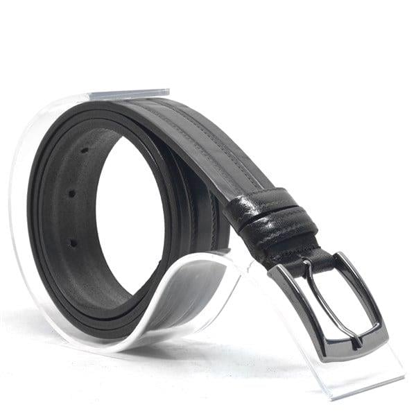 Rakerplus Hakiki Deri Siyah Klasik Erkek Çocuk Kemer