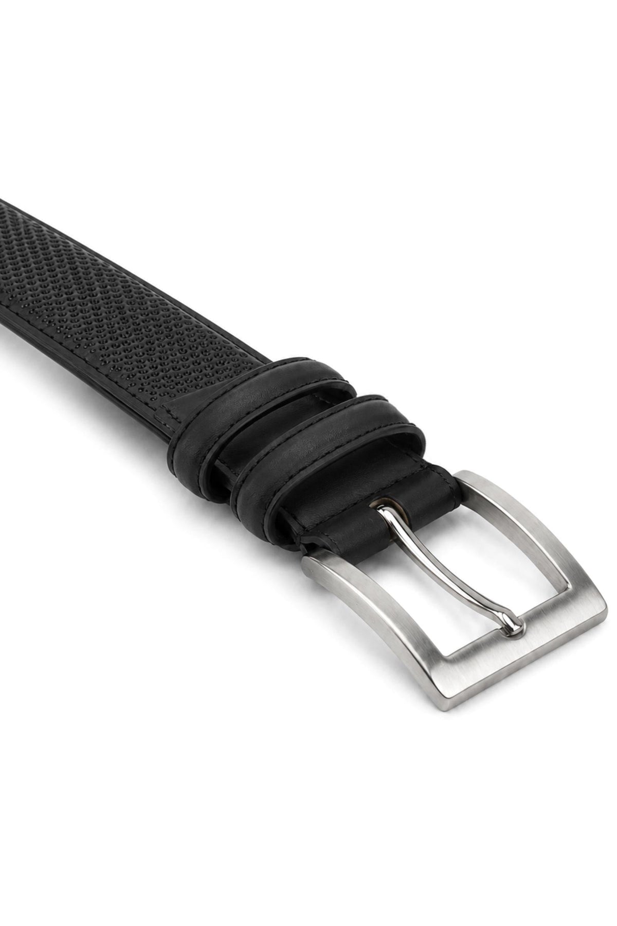 Siyah Mat 3 cm Klasik Metal Tokalı Erkek Çocuk Kemer