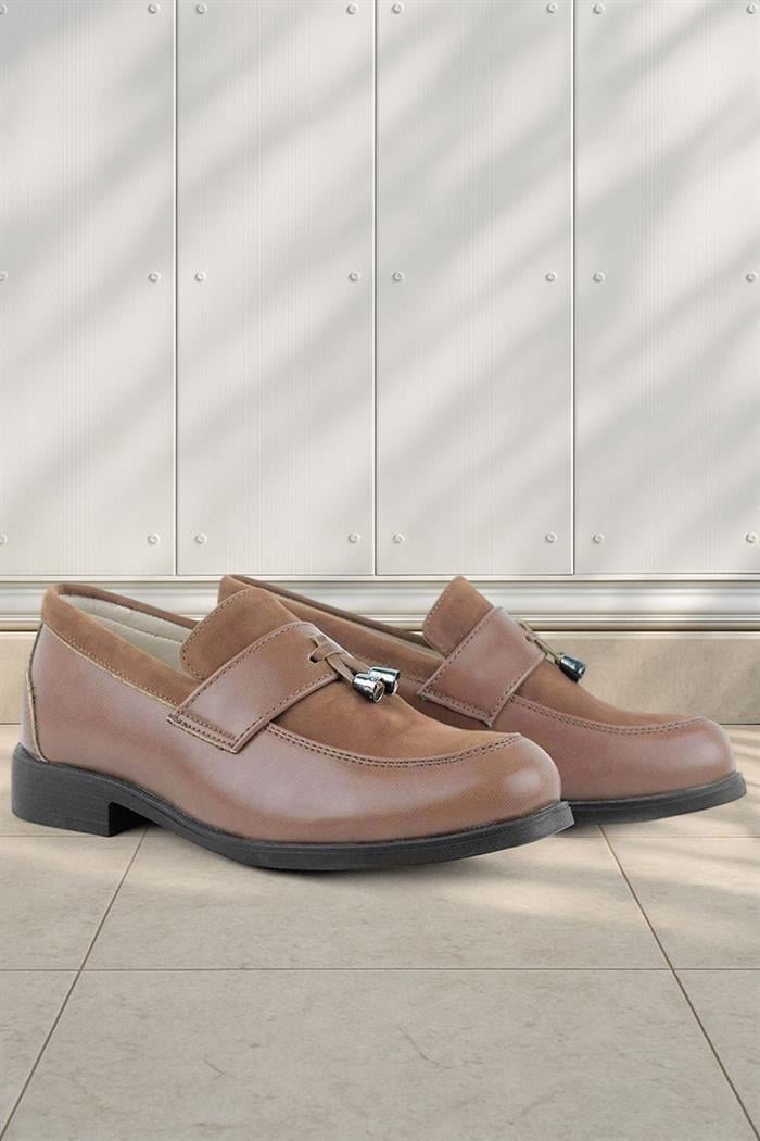Rakerplus Taba Klasik Loafer Erkek Çocuk Ayakkabı