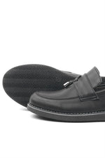 Rakerplus Siyah Mat Loafer Klasik Çocuk Ayakkabısı