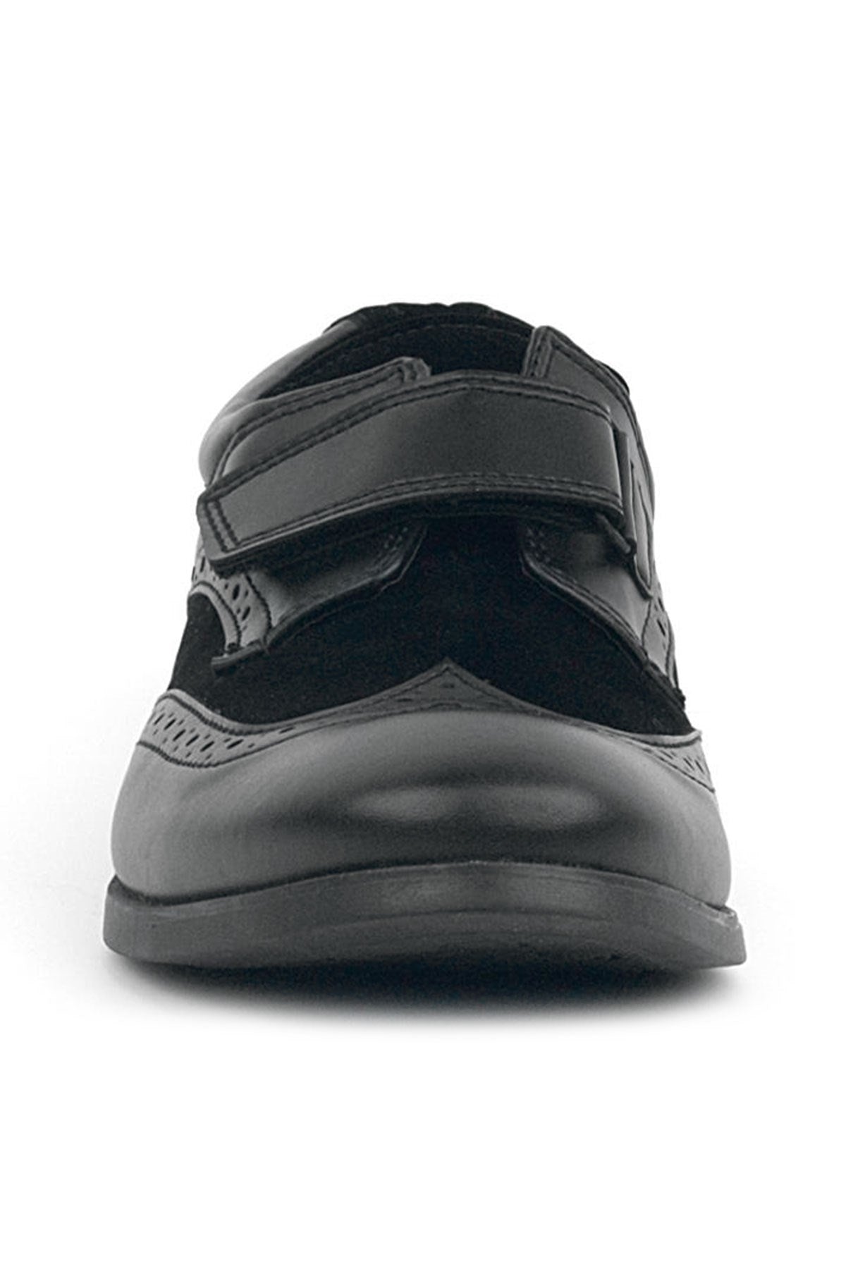 Rakerplus Titan Siyah Mat Cırtlı Klasik Erkek Genç Abiye Ayakkabı