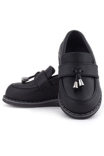 Rakerplus Siyah Mat Loafer Klasik Çocuk Ayakkabısı