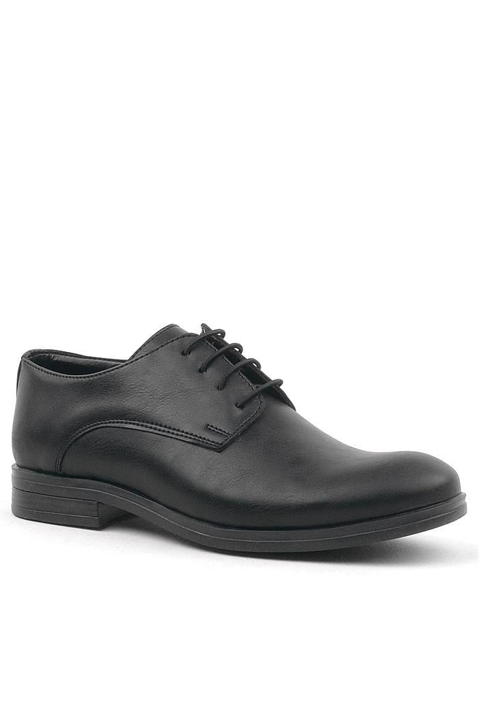 Rakerplus Siyah Mat Bağcıklı Oxford Çocuk Okul Ayakkabısı