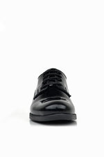 Rakerplus Hakiki Deri Siyah Rugan Bağcıklı Oxford Çocuk Okul Ayakkabısı