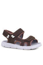 Rakerplus Wisps Hakiki Deri Kahverengi Çocuk Sandalet Ayakkabı