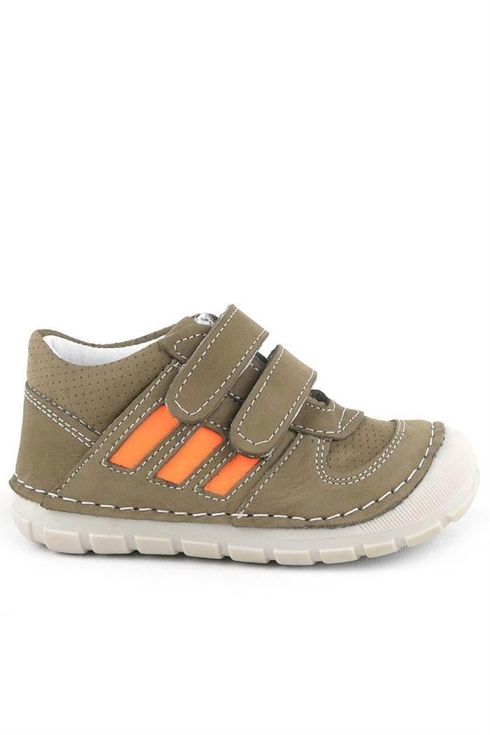 Rakerplus Grizzy Hakiki Deri Haki İlk Adım Unisex Bebek Ayakkabısı