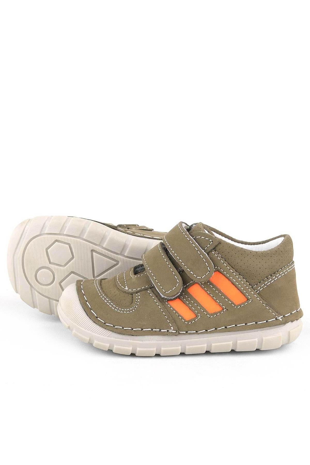Rakerplus Grizzy Hakiki Deri Haki İlk Adım Unisex Bebek Ayakkabısı