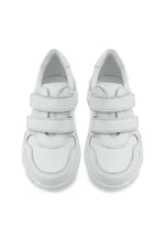 Rakerplus Hakiki Deri Beyaz Yüksek Tabanlı Kız Çocuk Sneakers Ayakkabı