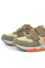 Rakerplus Hakiki Deri Kum Rengi Çocuk Sneakers Spor Ayakkabı