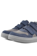 Rakerplus Hakiki Deri Lacivert Cırtlı Erkek Çocuk Sneaker
