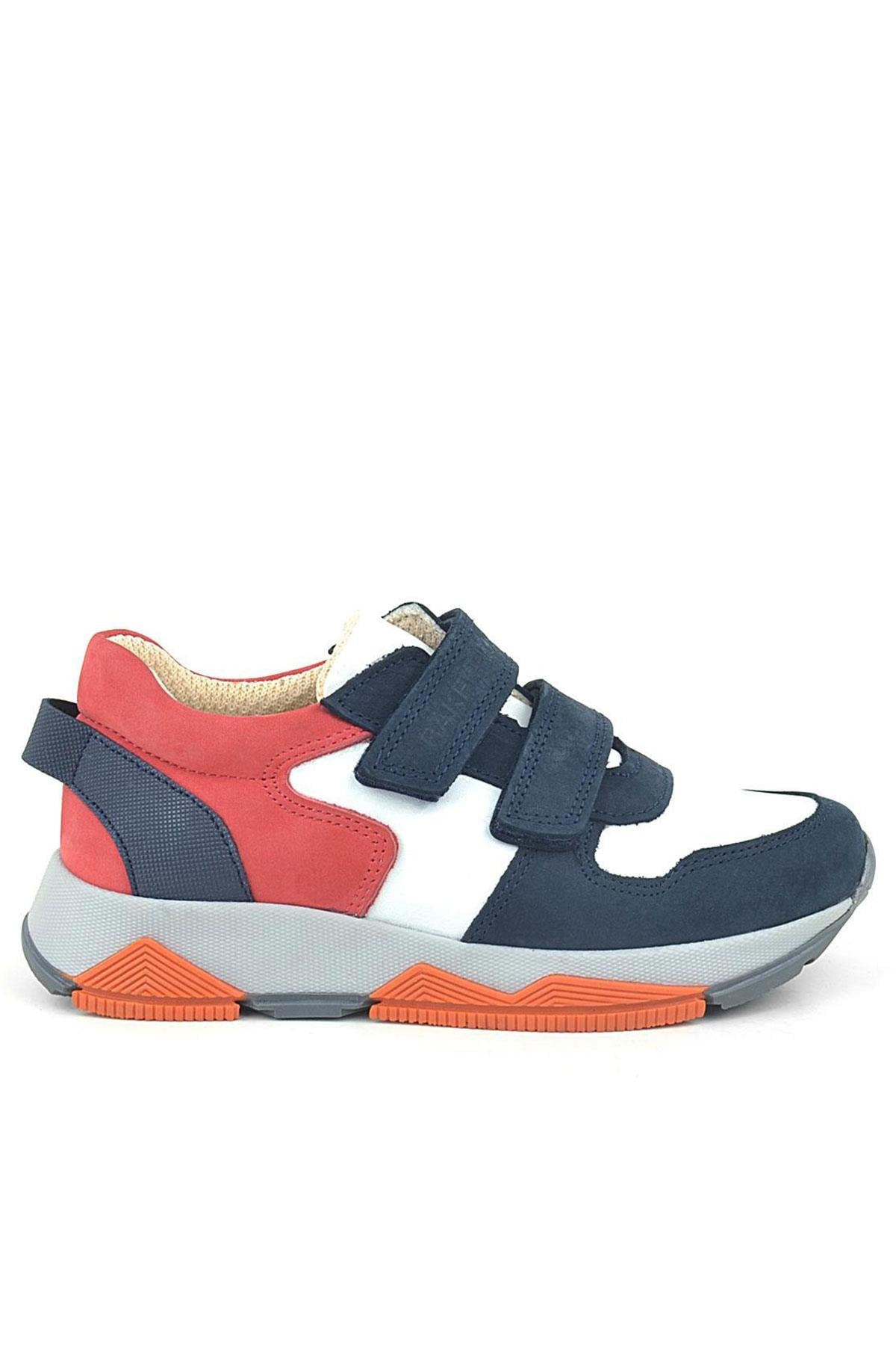 Rakerplus Hakiki Deri Lacivert Çocuk Sneakers Spor Ayakkabı
