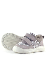 Rakerplus Schaggy Hakiki Deri Bej Desenli Bebek Spor Ayakkabı