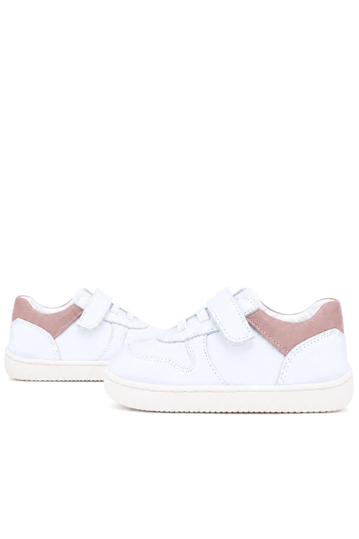 Rakerplus Bob Beyaz Nubuk Pudra Hakiki Deri Bebek Sneaker Ayakkabı