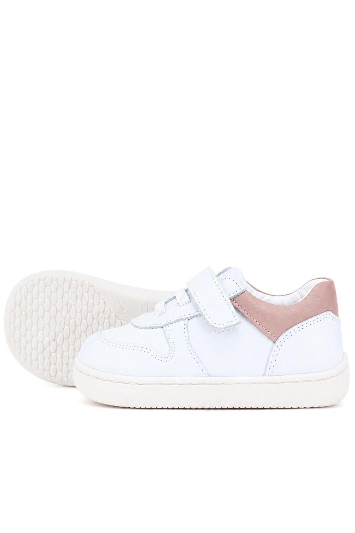 Rakerplus Bob Beyaz Nubuk Pudra Hakiki Deri Bebek Sneaker Ayakkabı