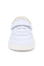 Rakerplus Bob Hakiki Deri Beyaz Nubuk Sarı Bebek Sneaker Ayakkabı
