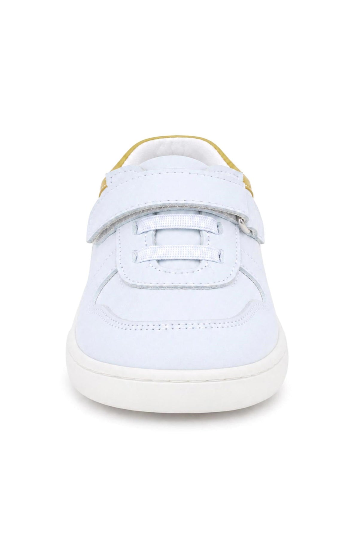 Rakerplus Bob Hakiki Deri Beyaz Nubuk Sarı Bebek Sneaker Ayakkabı