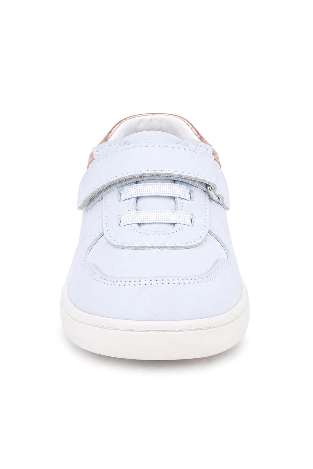 Rakerplus Bob Hakiki Deri Beyaz Nubuk Bakır Cırtlı Bebek Sneaker Ayakkabı