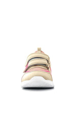 Rakerplus Bej Pembe Cırt Cırtlı Kız Çocuk Spor Ayakkabı