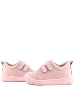 Rakerplus Sonic Hakiki Deri Pembe Cırtlı Anatomik Bebek Spor Ayakkabı Sneaker