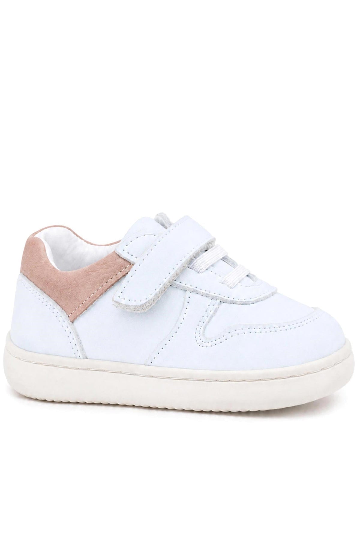 Rakerplus Bob Beyaz Nubuk Pudra Hakiki Deri Bebek Sneaker Ayakkabı