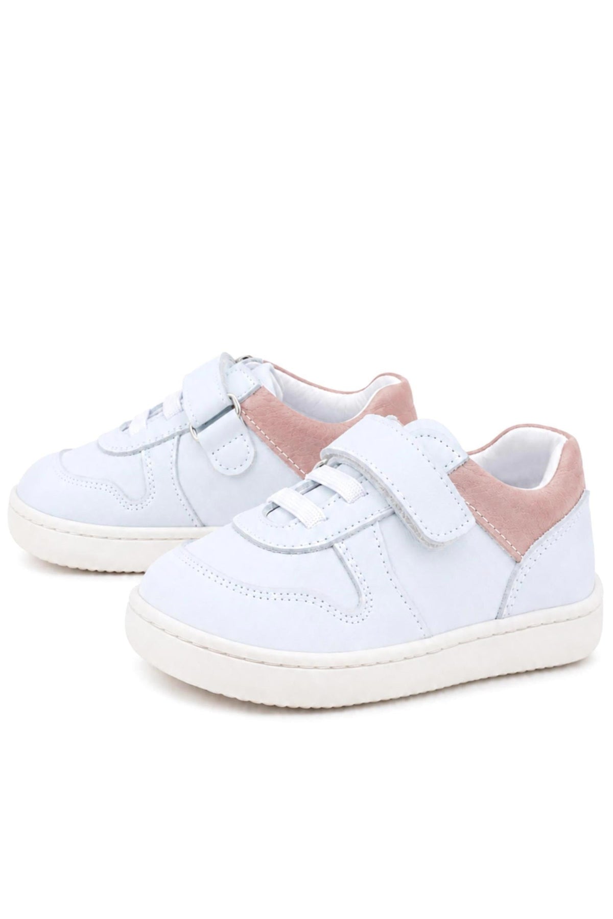 Rakerplus Bob Beyaz Nubuk Pudra Hakiki Deri Bebek Sneaker Ayakkabı