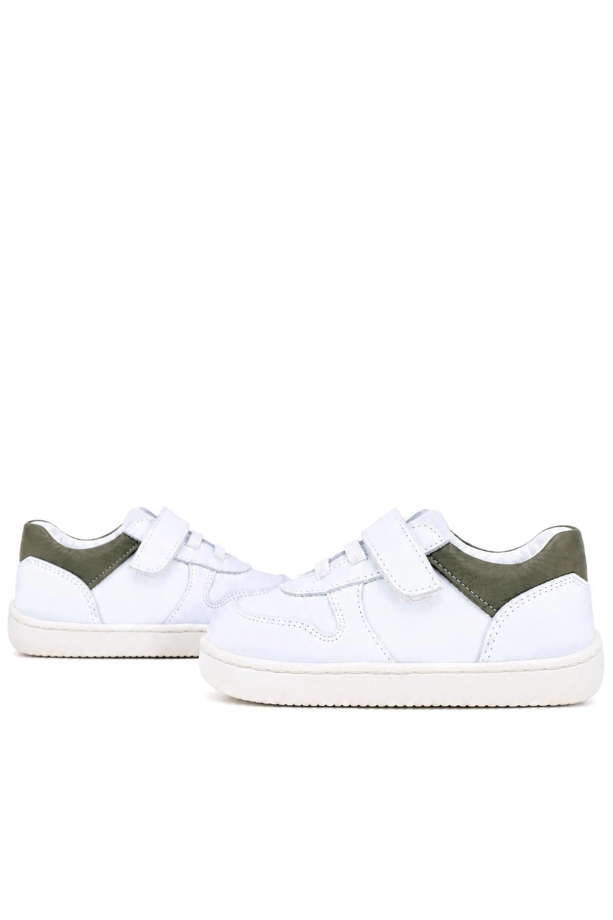 Rakerplus Bob Beyaz Nubuk Haki Hakiki Deri Bebek Sneaker Ayakkabı